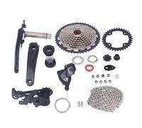 Volante de bicicleta de 10 velocidades Piñón 50T Kit de cambio de cambio trasero Suave Durable Ligero para bicicletas de montaña Bicicletas de carretera Aleación de aluminio 2360 g (Plato 36T)