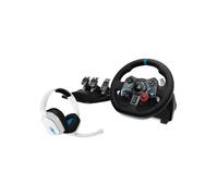 Volante de carrera G29 - LOGITECH - Pedalera - Auriculares Astro A10 V2 - Cableado - Compatible PS5 PS4 PC Mac