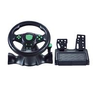 Volante de carreras con control de doble embrague con controlador de vibración manual para Switch One/360/PS4/PS2/PS3/PC