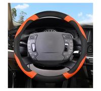 Volante de Coche para Citroën C1 C2 C3 C4 C5 C4L para Berlingo C4 para Picasso C5 para Aircross Funda para Volante de Coche Funda de Volante de Cuero de Microfibra Azul O(Orage O)