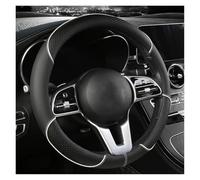 Volante de Coche Universal 15 Pulgadas 38cm Cubierta Duradera Diseño Venas Antideslizantes Cubierta Volante Diamante Cuero Todas Las Estaciones(2)