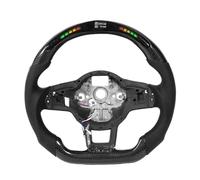 Volante de fibra de carbono compatible con Volkswagen GTI Golf MK7 MK7.5 R 2015 2016 2017. Volante personalizado. Accesorios para coche.(Style C)