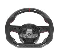 Volante de Fibra de Carbono, Volante de Fondo Plano Inspirado en Las Carreras de Gamuza de Fibra de Carbono para B8.5 RS3 RS4 RS5 RS6 S7 RS7 2013-2016