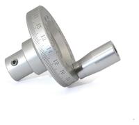 Volante de fresado con escala láser, volante metálico redondo, manivela giratoria de precisión, ruedas de mango de torno de aluminio(50x6mm)