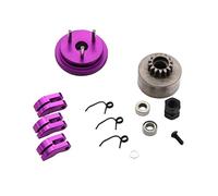 ＡＷＨＡＯ Volante de Inercia de 14 Dientes con Juego de Zapatas de Rodamiento / 8 Piezas para Coches RC, Púrpura
