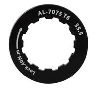 Volante de inercia para bicicleta, aleación de aluminio, casete fijo ligero, volante inercia bicicleta, 4 opciones color, cubierta anillos bloqueo para entusiastas ciclismo (negro)
