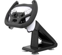 Volante De Juegos para Juegos De Carreras De Coches Ps5 Mango con Soporte Accesorios De Máquina Electrónica, Black