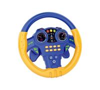 Volante de Juguete de Simulación para Niños, Volante Eléctrico, Juguete para El Desarrollo Temprano con Música, Coche de Juguete para Niños de 3, 4, 5, Azul