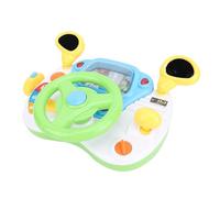 Volante de Juguete Interactivo con Música para Educación de Bebés, Juguete de Aprendizaje Dinámico de Plástico para Niños Que Conducen, para Desarrollo Temprano, Pilas AA, 14,45 X 10,94 X