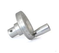Volante de mano de aleación de aluminio, volante de fresado con escala láser y manivela giratoria de precisión de aluminio for mesa deslizante manual de máquina CNC(42x10mm)