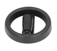 Volante de plástico de 2 radios con mango giratorio plegable para torno y fresadora, componente de máquina herramienta de 100 mm de diámetro exterior y 12 mm de diámetro de