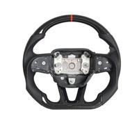 Volante deportivo coche Compatible Con Dodge Para Charger Hellcat 2015 2016 2017 2018 2019 2020-2022 Hydro Dip Volante Calefactado Fibra Carbono Piezas Coche(With Heat)