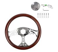 Volante Deportivo Universal De 380 Mm Y 15 Pulgadas Con Bocina Levas cambio en el volante(1010C-Horn Button)