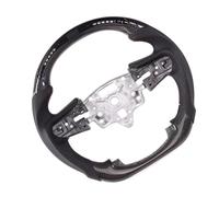 Volante Deriva Compatible Con GMC Para Sierra 2020 2021 Volante Plano De Fibra De Carbono Personalizado Con Calefacción Interior, Accesorio Para Coche(With paddle hole 4)