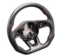 Volante Deriva Compatible Con Para A3 8Y A4 B9 S3 S4 S5 A5 RS4 RS3. Accesorios Para Volante De Fibra De Carbono. Se Pueden Equipar Con Botones Y Levas De Cambio(S logo with hole)