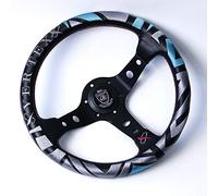 Volante Desplazado De 13 pulgadas de cuero Volantes Drift deporte genuino Volante Deportivo