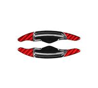 Volante Extender Compatible Con Hyundai Para Genesis G70 2018 2019 2020 2021 2022 2023 2024 Extensión Paleta Cambio Volante Coche Accesorios Y Conjunto(Carbon Fiber Red)