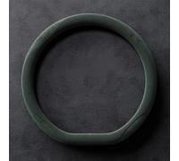 Volante Funda Adecuada Todas Las Estaciones con Cuero Texturizado Antideslizante Duradera Y Que Brinda Sensación Auto Cubierta(Verde,D)