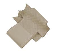 Volante Funda Coche para Cayenne 2015 2016 2017 2018 2019 Trenza En Volante Coche Cubierta Cuero Embellecedor Decoración Interior(Beige)