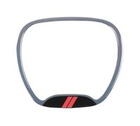 Volante Funda Coche para Dodge para Charger para Challenger 2015 En Adelante para Dodge para Durango 2014 En Adelante Cubierta Decorativa Centro Volante Interior Coche(Gray B Style)