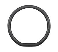 Volante Funda para Volante De Coche Protector Transpirable Redondo Antideslizante Ultrafino Auto Cubierta(Negro carbón,D)