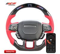 Volante ICF Galaxy Pro LED de fibra de carbono con cuero perforado para Land Rover Discovery Evoque SVR Velar Defender Classic
