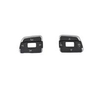 Volante Interruptor Control Para Passat B7 Para Sharan 2011 2012 2013 2014 2015 Volante Control De Audio Cubierta Botón Interruptor Tapa Set Molduras(A 1Pair)