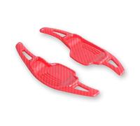 Volante levas cambio Compatible Con Chevrolet Para Camaro 2012 2013 2014 2015 ABS Decoración Paletas Cambio De Volante(Carbon Red)