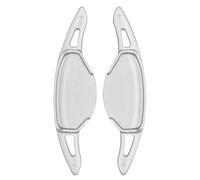 Volante levas cambio Compatible Con INFINITI Para QX50 QX55 QX60 2022 ESSENTIAL Luxe SENSORY Volante De Coche Paleta De Cambio Extensión Pegatina De Engranaje(Style 2 Silver)