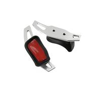 Volante levas cambio Compatible Con Seat Para Ibiza 6J SC Para Cupra Para Fr Para Bocanegra 2010 2011 2012 Paletas Del Volante Del Coche Extender El Estilo De La Palanca De Cambios Del Coche(Silver)