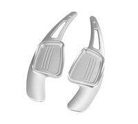 Volante levas cambio Compatible con SQ5 Q2 Q5 Q7 A3 A4 A5 S3 S5 2017 2018 para SLINE para Quattro Extensor de paleta de cambio de volante de coche aleación de aluminio(Silver)