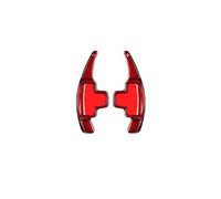 Volante Levas Cambio para Benz para ML para W166 para GLK X205 para SLK para CLA C117 Clase E W212 2014 Paleta Palanca Cambios Volante Coche Fibra Carbono Extendida Levas En Volante(Red)
