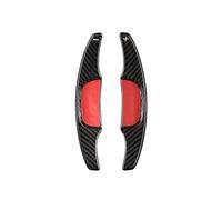 Volante Levas Cambio para Mazda 3 2020 2021 Extensión Volante Coche Fibra De Carbono Paletas Cambio De Marchas Levas En Volante(Black)