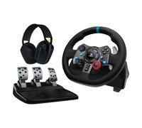 Volante LOGITECH G29 + Auriculares G435 Realismo 900° Pedales Force Feedback