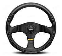 VOLANTE MOMO TEAM 300 NEGRO PIEL