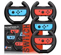 Volante para Mario Kart Nintendo Switch, volante Switch Racing para Mario Kart 8 Deluxe compatible con Nintendo Switch/Switch OLED, Switch Joy Con Controller Race Accesorios (4 unidades)