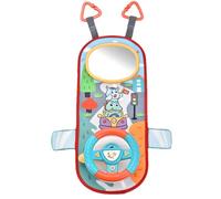 Volante para niños para el asiento trasero del automóvil, juguete para volante para niños,Rueda motriz musical | Volante giratorio de 360° para niños, juguete con sonido de tráfico simulado, educación