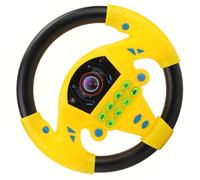 Volante para Niños, Volante Eléctrico con Luces y Música, Volante de Simulación para Niños Asiento de Automóvil Juguete Juguetes de Educación Temprana, Volante Conducción de