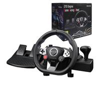 Volante PC para Windows/PS4/Switch/PS3/Xbox One/360/Android TV con Pedales