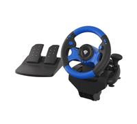 Volante + Pedales - NATEC - GENESIS SEABORG 350 - Con cable - Compatible con Nintendo Switch - USB Tipo A