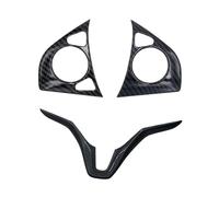Volante Pegatina Para HRV Para HR-V Para VEZEL 2014-2020 Cubierta del panel volante fibra carbono automóvil Marco embellecedor Adhesivo decorativo