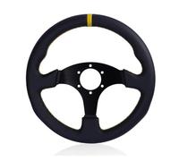 Volante Plano Universal Para Juegos Carreras Derrapes 330 Mm 13 Pulgadas(Amarillo)