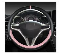 Volante Protector Protector Cuero PU Volante Coche Accesorio para Jazz para City 2009-2013 para Insight 2010-2014 para Civic 2004-2014 Funda Volante Protector(Rosado)