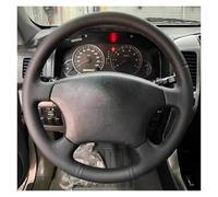 Volante Protector Volante Coche Cuero Microfibra para Toyota para Land para Cruiser para Prado 120 para Tacoma Interior Protector(Blanco)