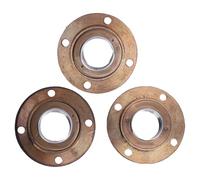 Volante sin dientes de una sola velocidad, 4 agujeros, rueda de repuesto, construcción de metal duradera para triciclo de bicicleta eléctrica, 3 uds.