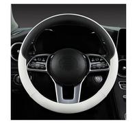 Volante Universal 15 Pulgadas Antideslizante Cuero Perforado Protector para Volante Coche Cálido En Invierno Y Fresco Verano Funda del Volante(Negro)