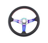 Volante Universal Controlador De Volante De Carrera Universal 14 Pulgadas Cromado Multicolor Cóncavo Para Modificación Auto Antideslizante