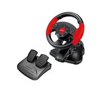 Volante xlyne EG103 Gaming PC PS2 PS3 13 Botones Vibración Negro Rojo