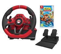 Volante y pedales Hori para consola Switch pack Crash-Bandicoot Nitro Fueled (Liccencia oficial)