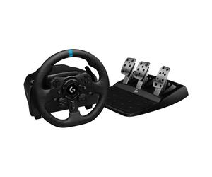 Volante y Pedales Logitech G923 para PS4, PS5 y PC - Realismo de Carrera Inigualable